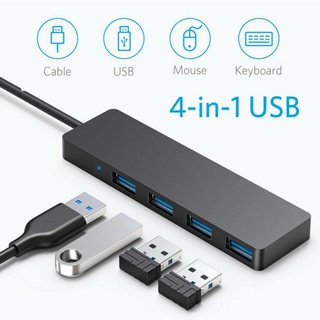 อะแดปเตอร์สายเคเบิ้ล ความเร็วสูง 4 พอร์ต USB 3.0 Hub Splitter สําหรับ PC Laptop ☆Litastefulvedo