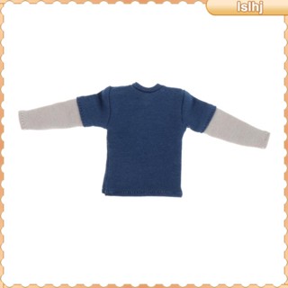 [Lslhj] เสื้อยืดลําลอง แขนสั้น คอกลม พิมพ์ลาย สเกล 1/12 สําหรับฟิกเกอร์ 6 นิ้ว แต่งตัว