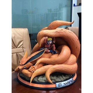 [Spot quick delivery] Small Ant animation Huoying TSUME GK super large nine-tail Naruto scene statue model boxed hand-made