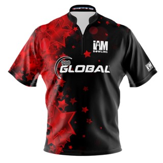 เสื้อโปโล 3D พิมพ์ลายโบว์ลิ่ง 900 Global DS 2136-9G