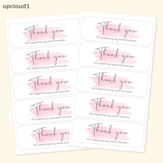 [upcloud1] สติกเกอร์ Thank You for Your Order สีชมพู สําหรับติดตกแต่ง 120 ชิ้น ต่อม้วน