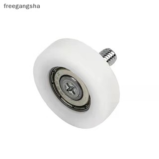 [FREG] 626 Bearing Rubber Covered Plastic Pulley M6 Screw Wheel For Vending Machine Accessories Doors And Windows Drawer Pulley FDH