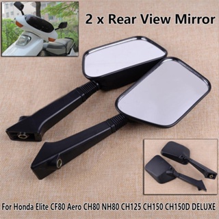 ⚡READYSTOCK⚡Rearview mirrors For Honda Elite CF80 Aero Black Replacement Motorcycle