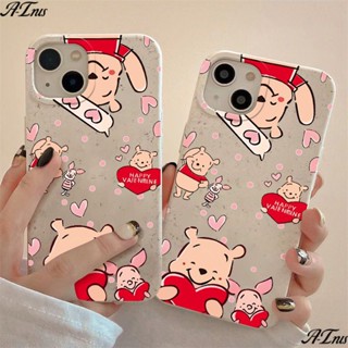 เคสโทรศัพท์มือถือ แบบนิ่ม ลายหมีพูห์ กันกระแทก สําหรับ Apple Iphone 714promax 12 11 813 FVS4