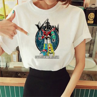 เสื้อยืด พิมพ์ลายกราฟฟิค Voltron Y2K สไตล์ญี่ปุ่น สตรีท สําหรับผู้หญิง