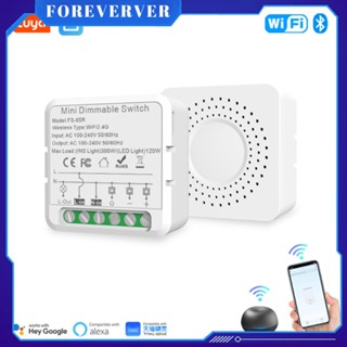 Tuya ZigBee WiFi Smart Dimmer Switch Module Breaker Smart Life Control ทำงานร่วมกับ Alexa Yandex Alice Google Home Need Neutral fore