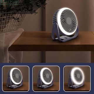 【Big Discounts】Portable desktop fan with night light high wind mute rechargeable small fan#BBHOOD