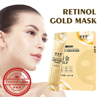 Retinol Gold Mask มาส์กคอลลาเจนทองคําลอกออก ให้ความชุ่มชื้น I4S5