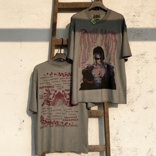 ใหม่ เสื้อยืดแขนสั้น ผ้าฝ้าย พิมพ์ลาย Travis Scott Tour Portrait สีขาว สไตล์ฮิปฮอป เหมาะกับฤดูร้อน สําหรับผู้ชาย