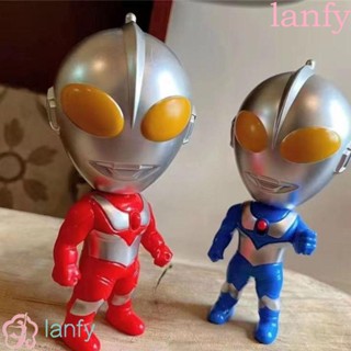 Lanfy ของเล่นไจโรสโคป พลาสติก เรืองแสง ทนทาน สีแดง สีฟ้า สําหรับเด็กผู้ชาย