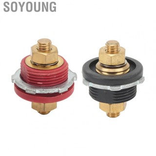 Soyoung 3/8in  Terminal Connector Thru Stud 250A  Post for Car RV Boat Yacht New