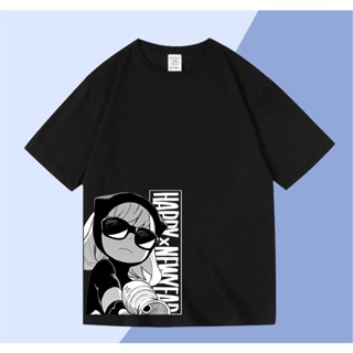 [ขายด่วน] SPY×FAMILY Anya Forger การ์ตูนแขนสั้นเสื้อยืดผ้าฝ้าย เสื้อยืดลำลอง Unisex