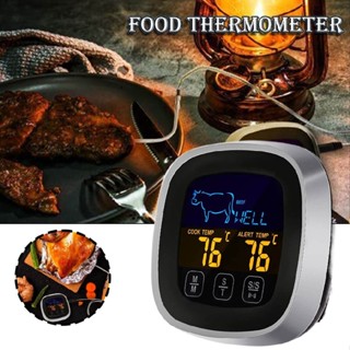 Digital Food Thermometer Temperature Meter Timer Meat Probe For Cooking BBQ Oven