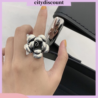 &lt;citydiscount&gt; แหวนหมั้น ลายดอกไม้ เครื่องประดับ สําหรับผู้หญิง