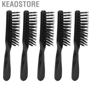 Keaostore 5Pcs Brush Cleaning Comb Irregular  Ergonomic Handle Durable ABS Hair Cleaner Tool for Combs Barber