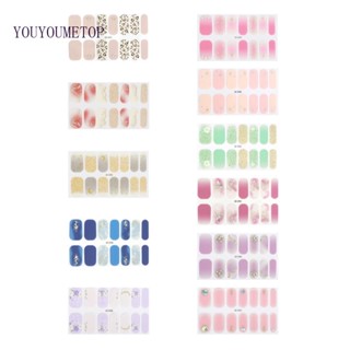 Youyo สติกเกอร์ มีกาวในตัว สีบรอนซ์ สําหรับติดตกแต่งเล็บ