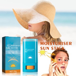 Fairy &amp; Magic ครีมกันแดดแบบแท่งมอยซ์เจอไรเซอร์ Broad Spectrum SPF 50+ UVA UVB Protection Water-Resistant Sunblock Stick 0.7oz