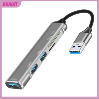 Ni 5-in-1 ฮับเชื่อมต่อ พร้อมพอร์ต Usb 3.0 Sd Card Reader Slot Tf Port อะแดปเตอร์ สําหรับไดรฟ์ Usb เมาส์