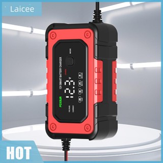 [Laicee.th] เครื่องชาร์จแบตเตอรี่รถยนต์ แบบดิจิทัล 12V 6A สําหรับแบตเตอรี่ตะกั่วกรด