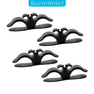 [Sunnimix1] คลิปตะขอติดผนัง สําหรับจัดเก็บสายเคเบิล 4 ชิ้น