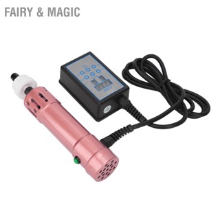 Fairy &amp; Magic เครื่องบำบัดด้วยคลื่นกระแทกแม่เหล็กไฟฟ้า Extracorporeal Shock Wave Therapy Massager Rose Gold 100-240V