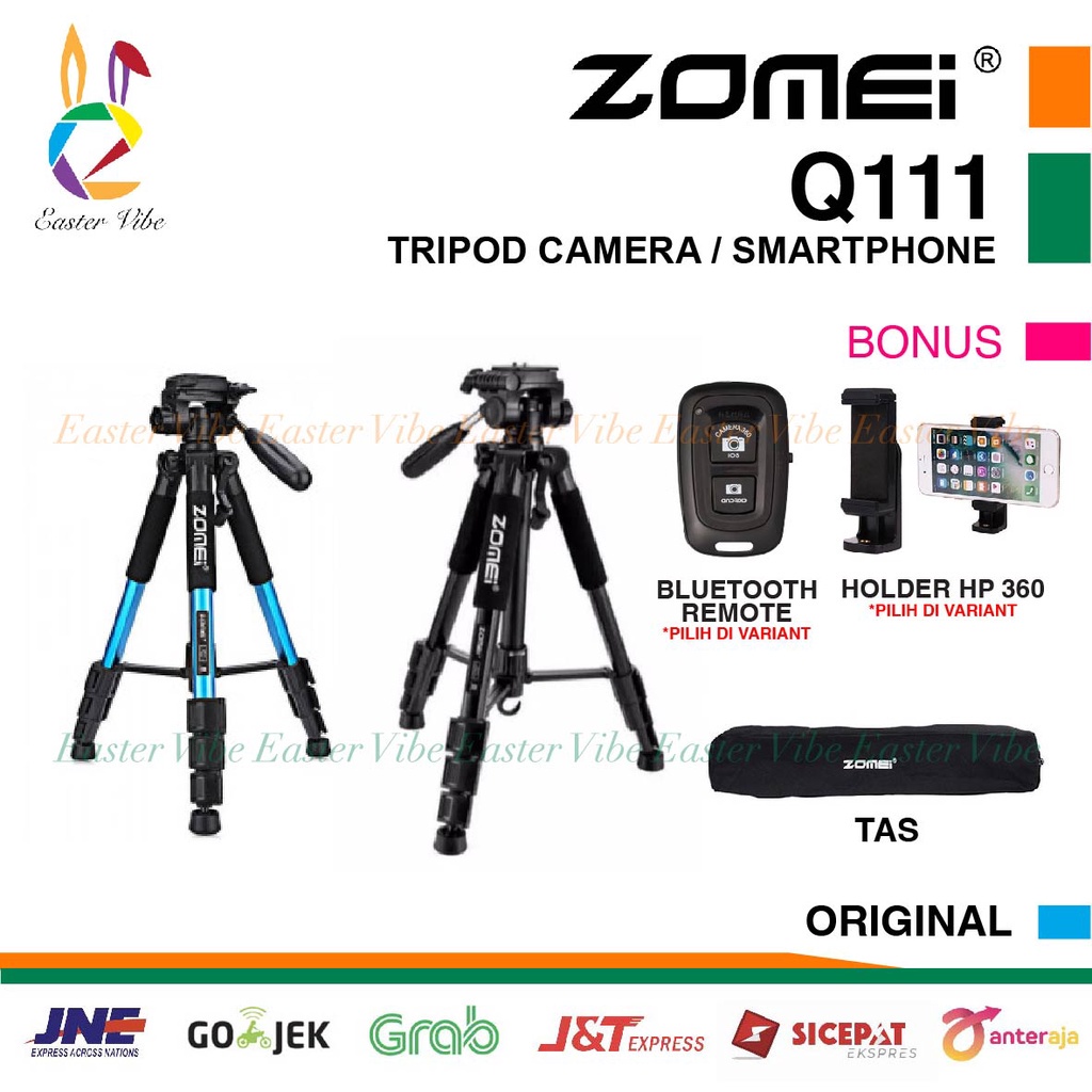 Zomei Q111 PROFESSIONAL VIDEO TRIPOD CAMERA & HANDPHONE - Q 111 PANHEAD