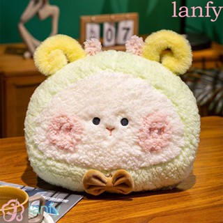 Lanfy หมอนตุ๊กตานุ่ม รูปการ์ตูนผลไม้ สตรอเบอร์รี่ สับปะรด หมี อะโวคาโด แกะ น่ารัก ให้ความอบอุ่น เหมาะกับของขวัญ ของเล่นสําหรับตกแต่งบ้าน