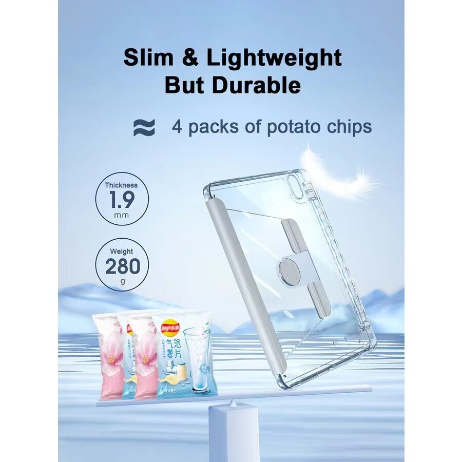 คริสตัล 360° เคสหมุนได้ สําหรับ ไอแพด gen5/gen6 9.7 gen7/gen8/gen9 10.2 air4/air5 10.9  pro11 gen10（10.9）pro12.9 ราคา ถูกที่สุด ดีลบีเคเค แกลเลอรีภาพที่ 7