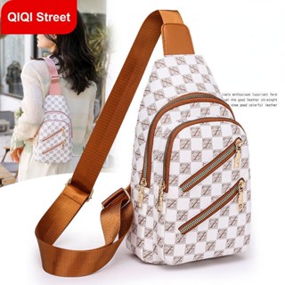 กระเป๋าคาดอก กระเป๋าสะพายไหล่ หนัง PU พิมพ์ลายตัวอักษร สําหร…