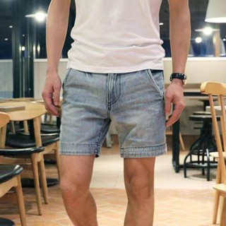 MNO.9 Demin Shorts CK243 กางเกงยีนส์ขาสั้นผู้ชาย กางเกงขาสั้น ผช เหนือเข่า วินเทจ