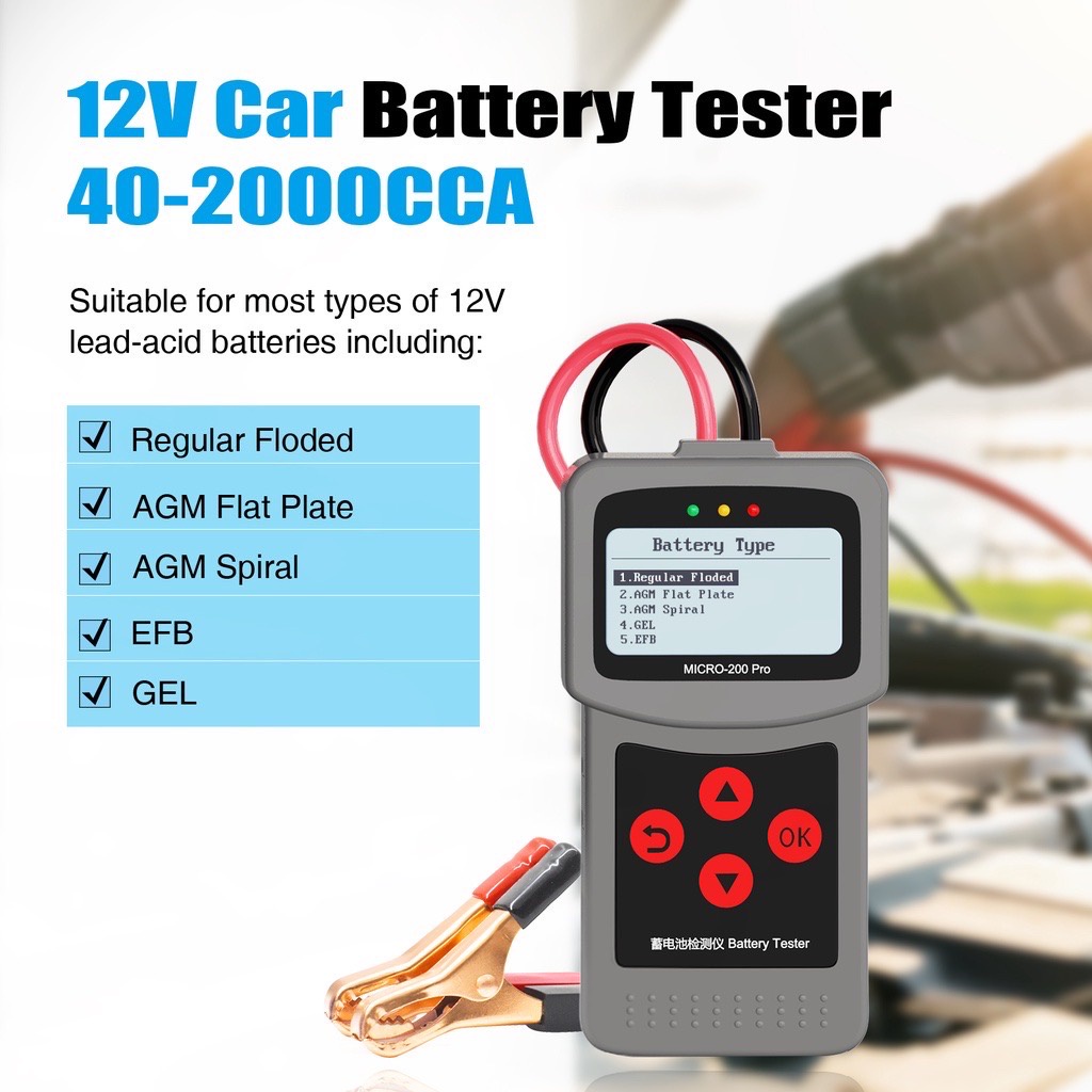 [แนะนำ] เครื่องวิเคราะห์แบตเตอรี่ Lancol รุ่น Micro-200 Pro - Digital Battery Tester สินค้าของแท้ 10