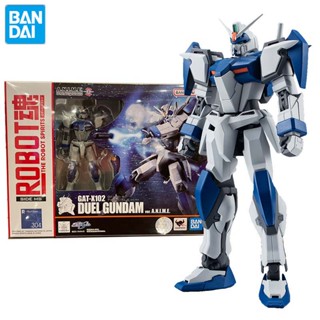 Bandai Genuine Gundam Model Garage Kit Robot Spirits Series GAT-X102 Duel Anime Action Figure Toys for Boys Collectible Toy