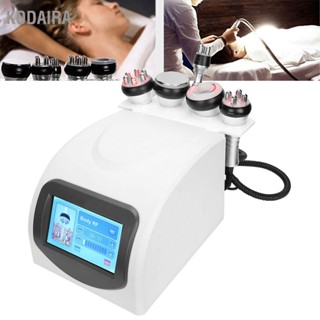 KODAIRA 5 In 1 Ultrasonic 40K RF Body Shaping เครื่องสลายไขมัน Cavitation เครื่องกำจัดเซลลูไลท์ 110-240V