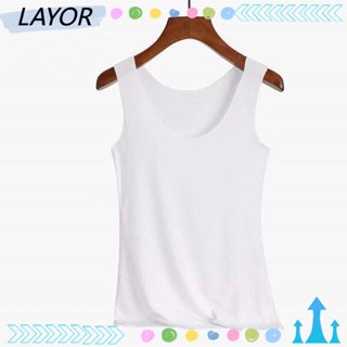 LAY Tank Tops Korean-Style Women Ice Silk Summer Undershirt