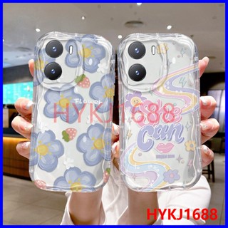 เคส Oppo A57 2022 เคส Vivo A77S tpu นิ่ม เคสใส ลายครีม เคสโทรศัพท์ NYW