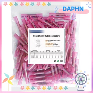 Daphs ขั้วต่อสายไฟ 22-16 เกจ หดความร้อน กันน้ํา สําหรับรถยนต์ 100 ชิ้น