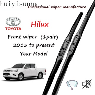 Hys Toyota Hilux ใบปัดน้ําฝนด้านหน้า 16+22 ชุด/คู่ สําหรับ 2015 เป็น HI LUX ที่ปัดน้ําฝนหน้าต่างรถยนต์ (แบบไฮบริด 2 ชิ้น) จาก wipex