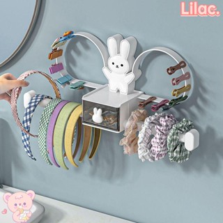 Lilac ชั้นวางกิ๊บติดผม แบบติดผนัง ลายการ์ตูน ไม่ต้องเจาะ อเนกประสงค์ สําหรับจัดระเบียบ