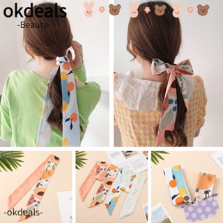 Okdeals ที่คาดผม ริบบิ้น ผ้าพันคอ กระเป๋า เครื่องประดับผม ที่คาดผม ผ้าพันคอ สําหรับผู้หญิง