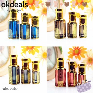 OKDEALS ขวดน้ําหอม แบบลูกกลิ้ง เติมได้ สําหรับเดินทาง