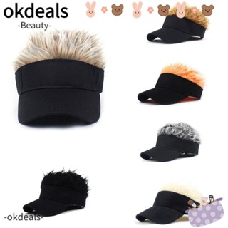 OKDEALS หมวกเบสบอล วิกผมสั้น ผ้าฝ้าย ลายหัวกะโหลกแตงโม สไตล์ฮิปฮอป เหมาะกับใส่กลางแจ้ง