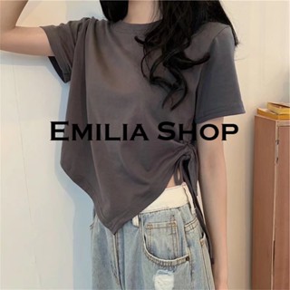 EMILIA SHOP  เสื้อยืด ครอป เสื้อยืดผู้หญิง  สวย High quality Unique คุณภาพสูง A99J222 36Z230909