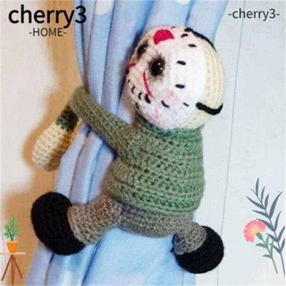 Cherry3 ผ้าม่าน ผ้ากํามะหยี่ขนนิ่ม ลายผีดิบ สําหรับตกแต่งบ้าน ฮาโลวีน