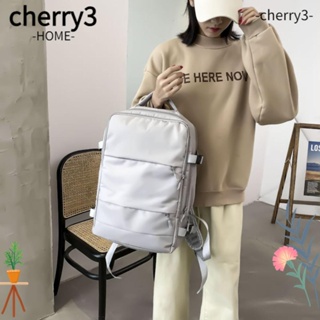 Cherry3 กระเป๋าเป้สะพายหลัง ผ้าออกซ์ฟอร์ด กันน้ํา จุของได้เยอะ พอร์ตชาร์จ USB พร้อมสายคล้องกระเป๋าเดินทาง เหมาะกับการพกพาเดินทาง สําหรับผู้หญิง