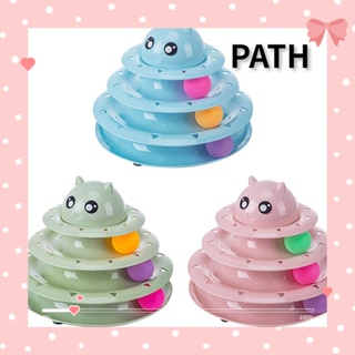 PATH ของเล่นลูกบอลทาวเวอร์ แบบโต้ตอบ อุปกรณ์เสริม สําหรับแมว