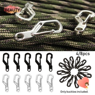 ตะขอพวงกุญแจ D Carabiner อลูมิเนียมอัลลอยด์คุณภาพสูง 4 / 8 ชิ้น