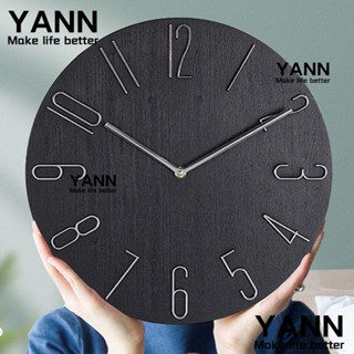 YANN1 นาฬิกาแขวนผนัง ใช้แบตเตอรี่ สไตล์มินิมอล สําหรับตกแต่งบ้าน ห้องครัว ห้องนั่งเล่น