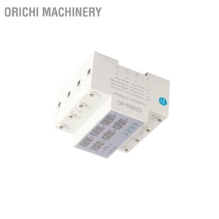 Orichi Machinery แอมมิเตอร์โวลต์มิเตอร์แบบราง DIN 3 เฟส ตัวป้องกันกระแสไฟเกินแรงดันอัตโนมัติ AC 390‑500V