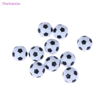 Thevantin ลูกฟุตบอลตั้งโต๊ะ 32 มม. ยืดหยุ่น สีดํา แบบเปลี่ยน อุปกรณ์เสริม สําหรับของขวัญวันเกิด 10 ชิ้น