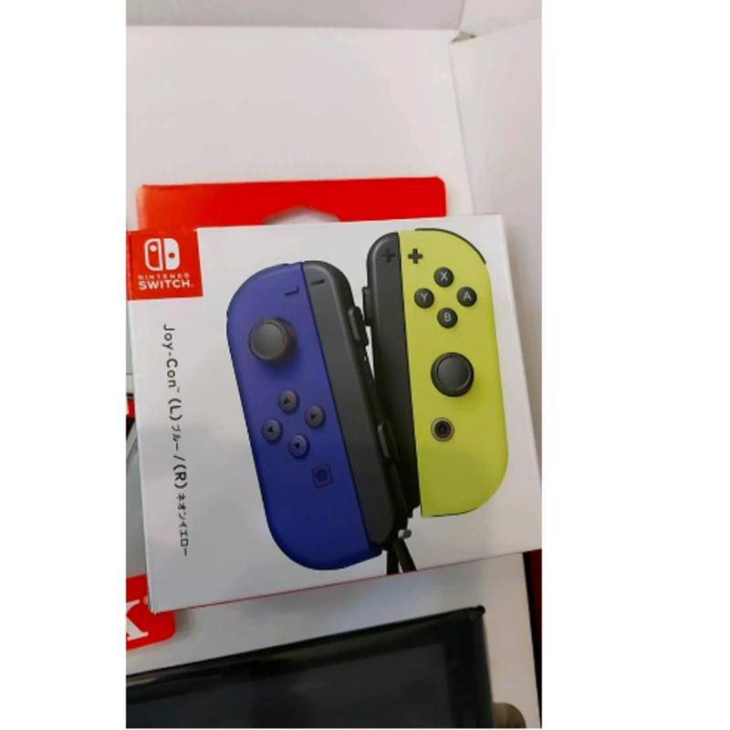 Nintendo Switch Joy Con Controller สีฟ้านีออน สีเหลือง